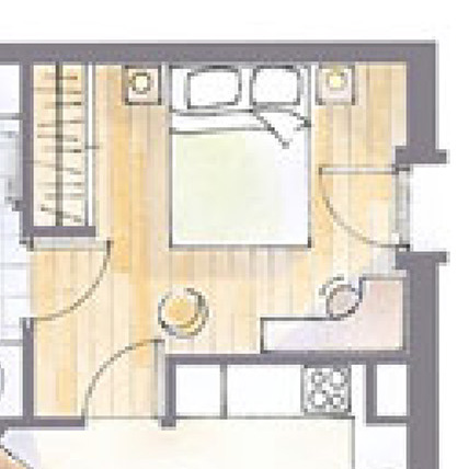 PLAN MEUBLÉ AQUARELLE